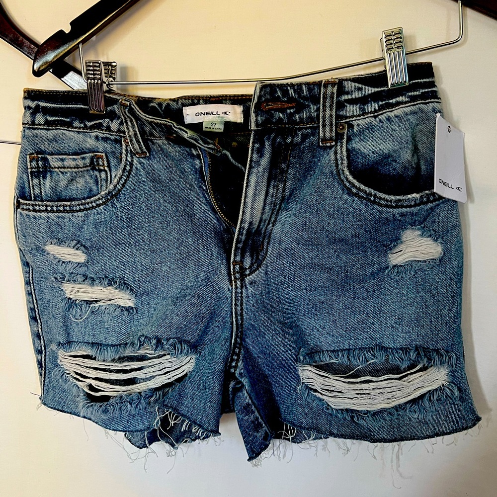 O’Neil shorts womens distressed denim shorts